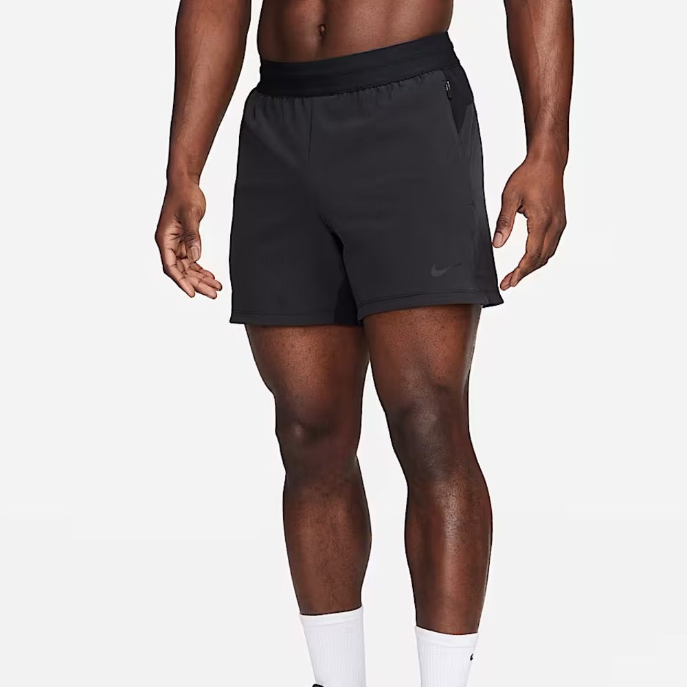 Mens Nike Flex Rep 4.0 Dri-FIT 5" Inseam Unlined Fitness Shorts - Black Size M